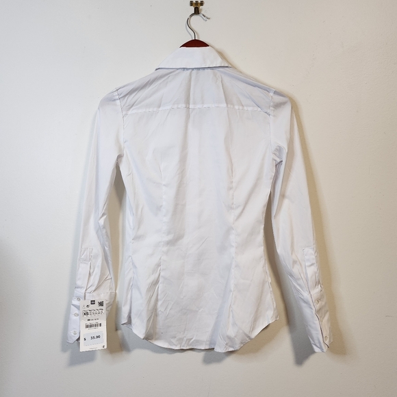 Zara White Button-Up Shirt - Picture 5 of 6